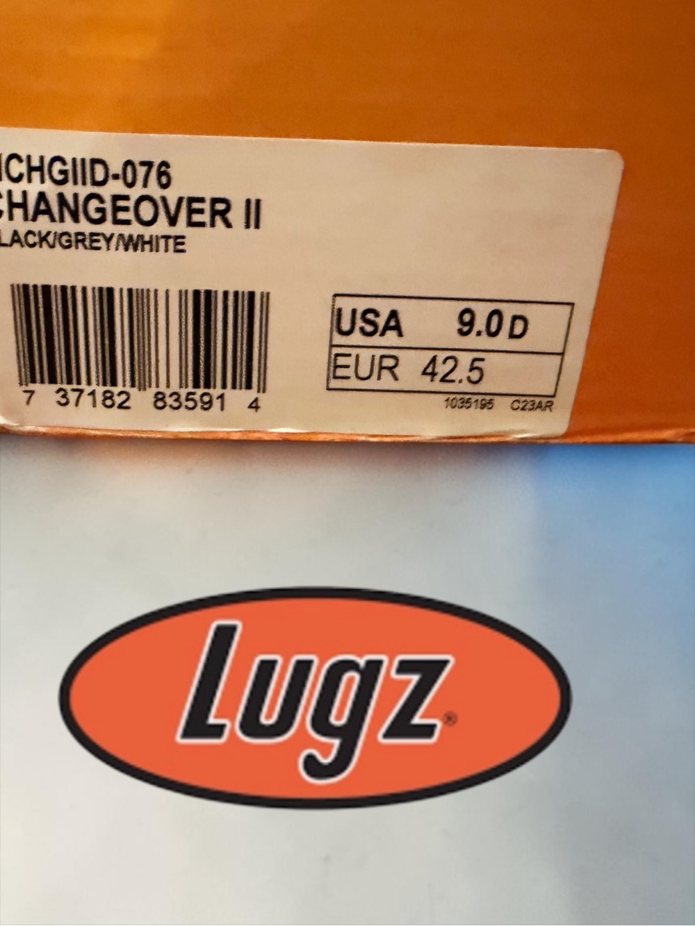 Lugz Men’s Changeover II Black Gray White Oxford Sneakers Size 9D NIB - Picture 10 of 11